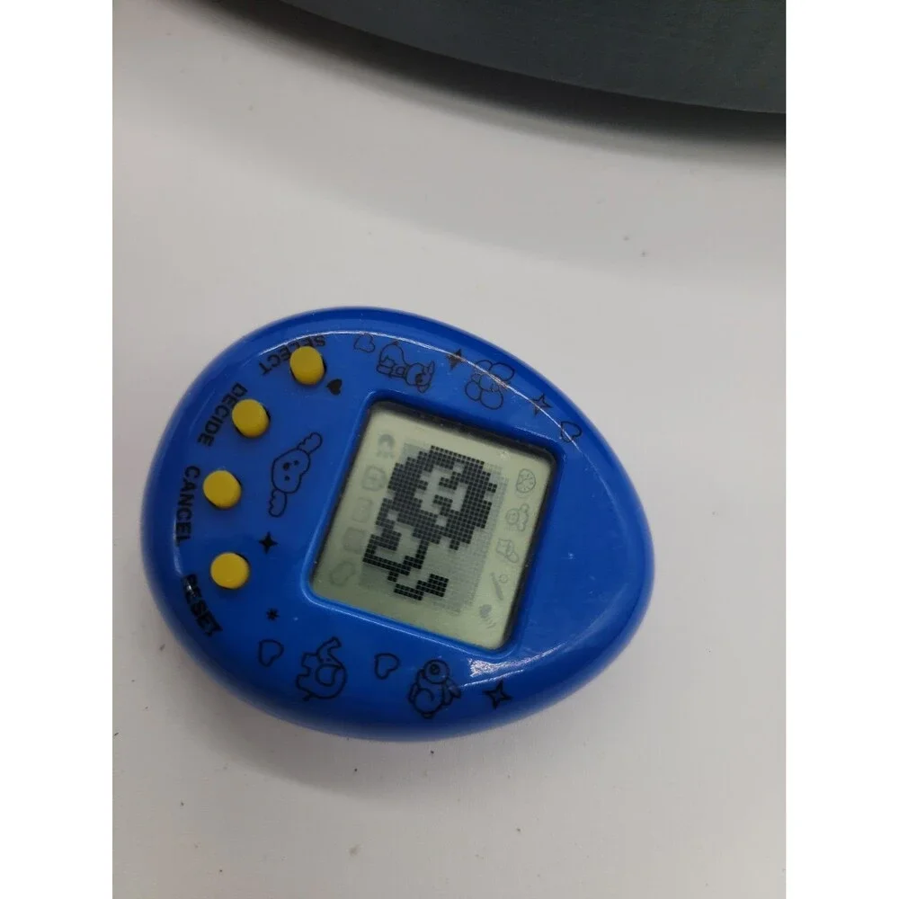 Retro 168-in-1 Virtual Pet Handheld Digital Game Blue Yellow - Tested Works